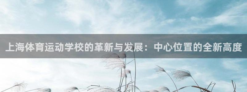 一竞技官网下载平台：上海体育运动学校的革新与发展：中心位置的