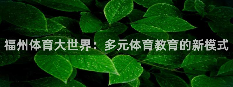 一竞技官方正版app娱乐网站:福州体育大世界:多元体育教育的