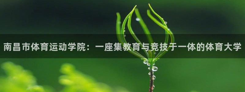 一竞技官网下载招商电话地址：南昌市体育运动学院：一座集教育与
